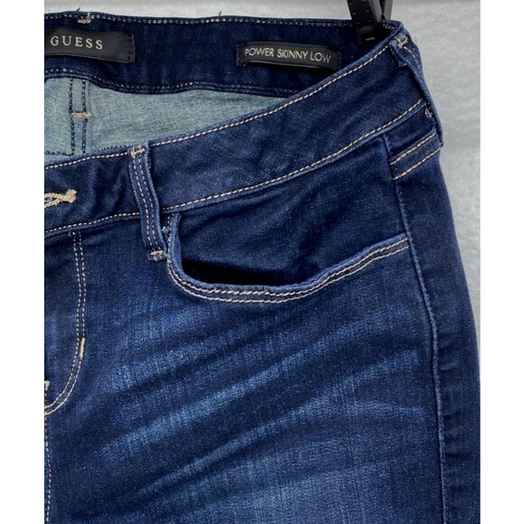 Guess Power Skinny Jeans Women’s Size 28 Blue Low Rise Stretch Denim Casual - Picture 5 of 16